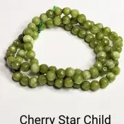 91 New natural genuine gemstone beads faceted green peridot