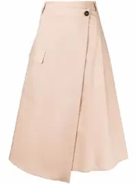 在飛比找Farfetch優惠-poplin A-line midi skirt