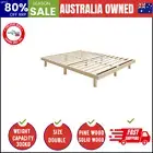 Bed Frame Double Size Bed Base Solid Wood Slats