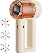 Electric Lint Remover | Pill Remover Fabric Shaver for Clothes - Easy Gadgets Trimmer with 6-Leaf Cutter & 3 Speeds, Rechargeable Defuzzer for Sweater Couch Furniture