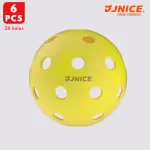 【JNICE 久奈司】匹克球 26孔 專業室內球 6入裝 PICKLEBALL(PKB-INDOOR)
