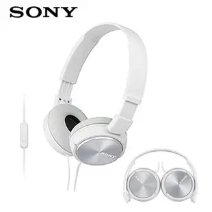 【SONY】MDR-ZX310AP 白 潮流五色 線控麥克風