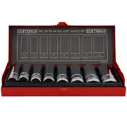 KC Tools 8pc 3/8" Dr Metric Deep Socket Set - 10mm-19mm - Cr-V