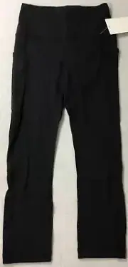 Lululemon Women Pace Rival HR Crop 22” Lux LW6BAVS Black Size 2
