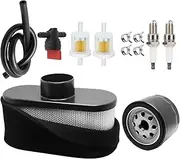 Caalii Tune Up Kit for Husqvarna Z254F Parts, Oil Filter Air Filter for Husqvarna Zero Turn Lawn Mower.Gravely Oil Filter for Kawasaki Oil Filter RF651V FR730V FS481V FS541V FS600V FS730V.