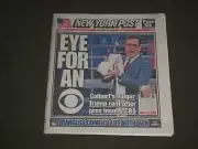 2017 MAY 3 NEW YORK POST NEWSPAPER - STEPHEN COLBERT - VULGAR DONALD TRUMP RANT