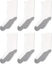 [Jefferies Socks] Little Girls' Half Cushion Seamless Socks (Pack of 6)