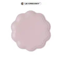 在飛比找momo購物網優惠-【Le Creuset】瓷器蕾絲花邊盤 22cm(雪紡粉)