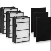 DerBlue 3PCS HAPF600 HEPA Filter Replacement - 3PCS pre filters HAPF8650 HAP615