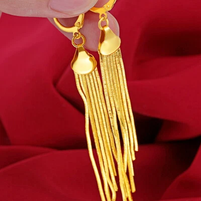 tassel Rocking 22K 23K 24K Thailand gold gold GP jewelry Earring