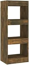 Bookcase Room Divider Smoked Oak 40x30x103 cm - Engineered Wood Standing Shelf for Small Spaces, Durable & Stylish Home Office Organizer