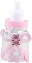 BRIGHTFUFU 12Pcs Style Shower Candy Present Box Transparent Present Box Pink for Celebrating Showers and Special Occasions