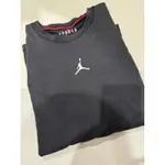 二手美品NIKE JORDAN LOGO TEE 黑灰基本款短TEE M號