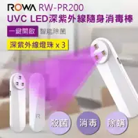 在飛比找三創線上購物優惠-RW-PR200 UVC LED 深紫外線隨身消毒棒 白/粉