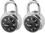 NEW Locker Lock Combination Padlock 2 Pack Black - AU Fast And Free Shipping