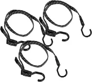 3Pcs Elastic Ropes for Motorcycle Mountain Bike Bungee Straps with Reflective Design for Safe Luggage Cargo Strapping