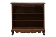 CT Queen Anne Solid Timber 3 Tier Bookcase - Mahogany