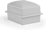 Compact Urn Vault for Underground Burial | Holds Small Cremation Urns or Temporary Container of Adult Ashes for Cemetery and Ground Burials | Made in The USA (Coronet, Granite Grey)