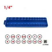 1/4 Metric Socket Storage Organizer Holder Bracket Plastic Socket Tray Rack