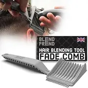 BLEND FREND Fade Comb Right Handed Original Grade 1(3mm) Hair Blending Tool, Blend Hair at Home like a Barbershop, Blending Comb, Compatible with all Hair Clippers Men, Barber Accessories