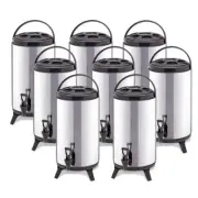 8X 16L Portable Insulated Cold/Heat Coffee Tea Beer Barrel Brew Pot With Dispens