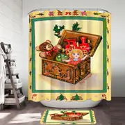 Cool Vintage Art for Kids the Toy Box Painting Shower Curtain