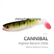 Soft Plastic Fishing Lure Lot Paddle Tail Swimbait Bass Minnow Bait 8cm-12.5cm
