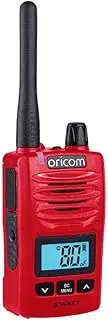 Oricom DTX600 Waterproof IP67 5 Watt Handheld UHF CB Radio Red (DTX600RD) - 80 Channels, Duplex, Die-Cast Metal Chassis, Switchable RF Power, Waterproof Dust IP67, Signal Monitor, Triple Watch