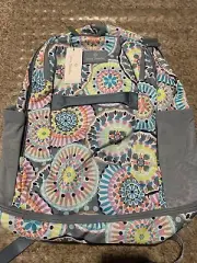 Vera Bradley travel backpack tote bag Sunny Medallion Lighten up adventure NWT