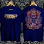 KATUN BARONG BALI 男式 T 恤 NAVY KING OF SPIRIT LEADER WAYANG 棉