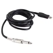 3M USB Guitar Bass To USB 6.3mm Link Cable adapter PC Recording USB Guitar cable