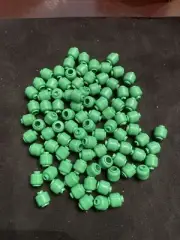 Lego 100 New Green Minifigure Head Lot Of 100 Mini Figure