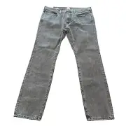 NWT J.Crew Men's Sz 36x33 (Tag: 36x32) Faded Black 484 Slim-Fit Jean Tapered