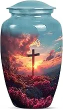 Cross Urn for Ashes Adult Male - Funeral Cremation Urns for Adult Ashes Women - Unique Gifts for Women - Urn for Human Ashes Adult Male - Memorial Urns for Human Ashes Adult Man 10 Inch