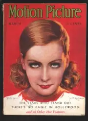 MAG: Motion Picture 3/1931-Greta Garbo cover art by Jose M. Recoder-Lew Ayers...