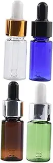VICASKY 4pcs Essential Oil Bottles Dropper Empty Travel Size Dropper Bottles for Essential Oil Perfume Travel Reusable Random Color