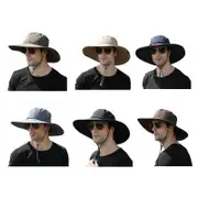 Outdoor Uv Protection Sun Hat Wide Brim Cap Quick-Drying Hat For Fishing Hiking