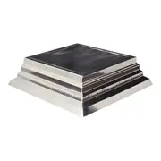 Square Silver Plated Tapered Cake Stand
