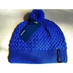 【女REEBOK BEANIE保暖針織編織款圓球毛帽子。全新商品靓藍色】羊毛料RBK