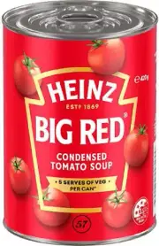 Heinz Big Red Condensed Tomato Soup Vegetarian Creamy Soup Canned Soup Tinned So