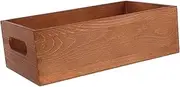 SHINEOFI Wooden Storage Box Multi Use Desktop Crate Container Solid Wood Tool Box Minimalist Design for Home Organization Versatile Wooden Basket for Sundries and Tools