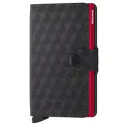 Secrid Miniwallet Compact RFID Wallet - Optical Black / Red