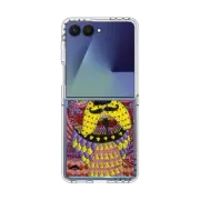 Galaxy Z Flip7 Clear Magnetic Case Franco The Frenchie Phone Case by Mulga