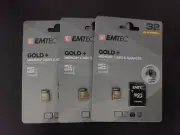 Emtec 32 GB Gold + Memory Card & Adapter UHS-1