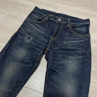 日本製Levi s levis 05551-0055 551 W31 L33 深藍合身小直筒刷色牛仔褲 513 504