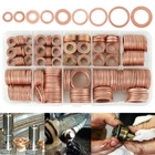 400pcs M5-M14 Copper Washers 9 Sizes O Ring Copper Gaskets Set Flat Copper TAÖ
