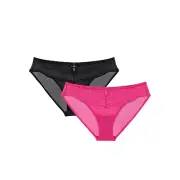Adored by Adore Me Women’s Morgan Lace and Mesh Bikini Underwear Size 2X