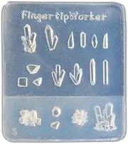 YZYDF Silicone Nails Art Stamp Mold Crystal Stone Shaped Manicure Mold for Professional Manicurists Elegant Nails Stencils