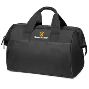 Tool Bag, Wide Mouth & Portable Canvas Tool Tote Bag with Zipper, Water-Resis...