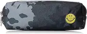 [PSEG] 30321 Pencil Case, Stationery, Makeup Pouch, Cosmetic Pouch, Travel Pouch, Nylon, Large Capacity, Large, 2 Rooms, Sorting, camo/Black, One Size